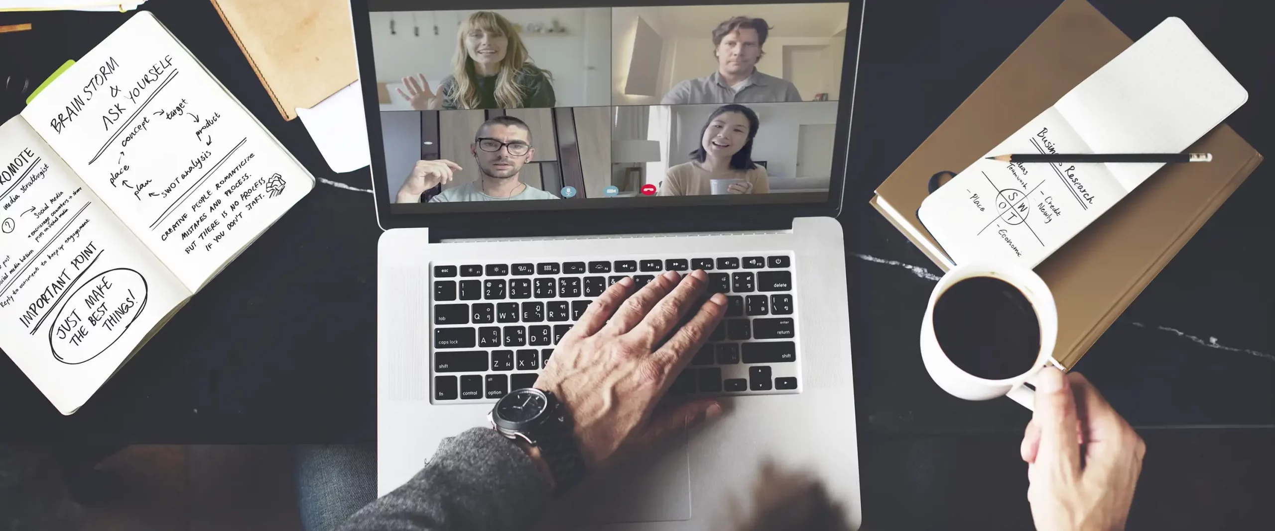 Remote team discussing the Benefits of staff augmentation 