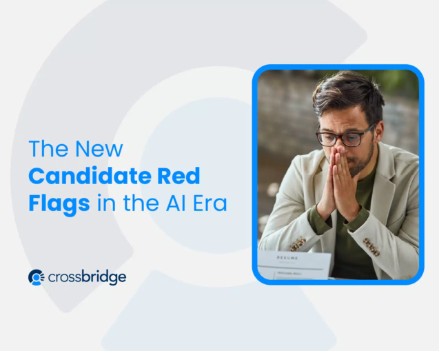 a recruiter analyzing it critically A suspiciously perfect AI-generated resume and worried candidate