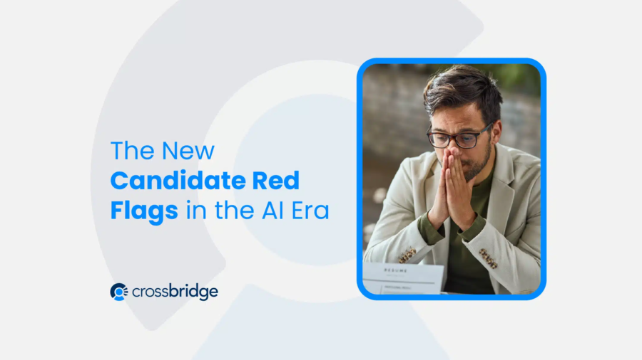 a recruiter analyzing it critically A suspiciously perfect AI-generated resume and worried candidate