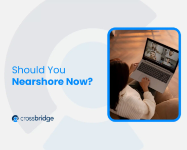 nearshore team in remote meeting