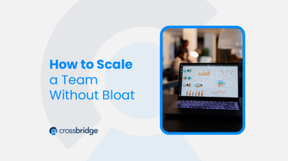 Computer with graphs on business growth