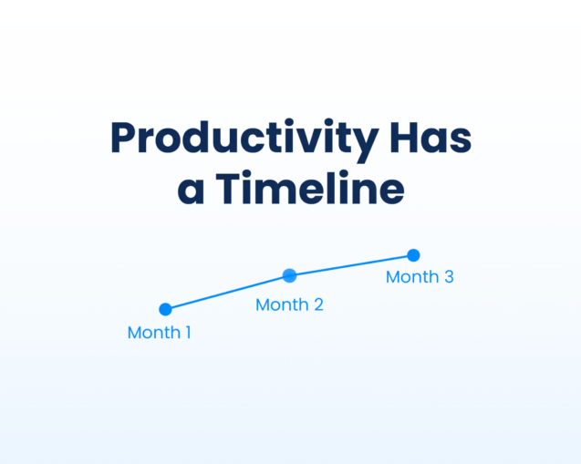 nearshore team productivity timeline